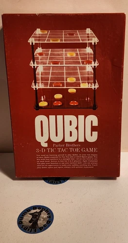 Vintage 1965 Parker Brothers QUBIC 3D Tic-Tac-Toe Game No.400 Read Description