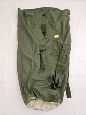 US Military Army Duffle/Duffel Sea Bag Luggage Top Load 2 Strap OD Nylon Good