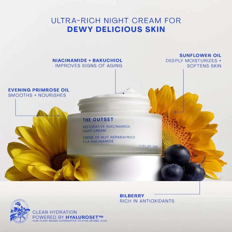 NEW The Outset  Restorative Niacinamide Night Cream/100%AUTHENTIC - Image 3 of 4