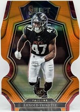 2022 Panini Select - Arnold Ebiketie Orange Prizm /199 Die-Cut #106