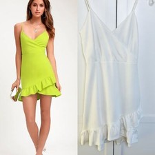 Lulu’s Sealed With A Kiss White Bodycon  Dress JD8109 Size Small