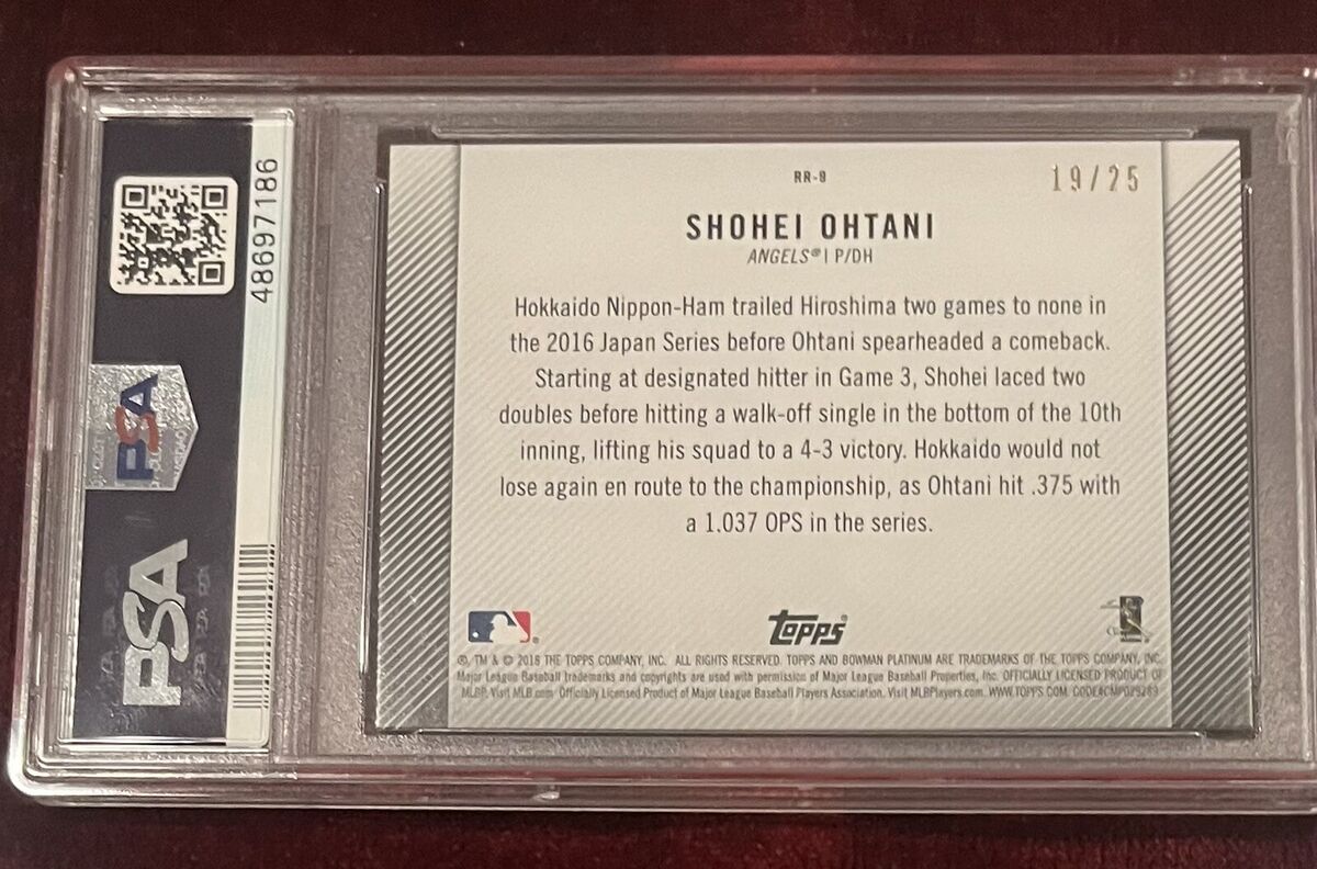 2018 Bowman Platinum Shohei Ohtani Orange Rookie RC SP #19 2018 Bowman Platinum Shohei Ohtani Orange Rookie RC SP #19
