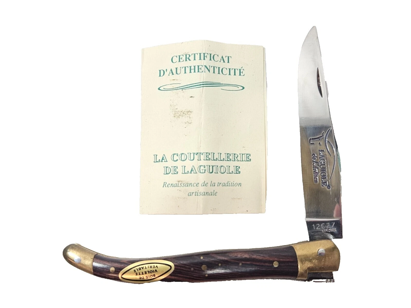 Hoja de acero inoxidable Laguiole cuchillos plegables de colección