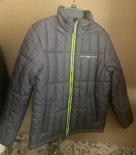 Zeroxposur Thick Puffer Dk Gray W/ Yellow Boy's L 14/16 Youth Large
