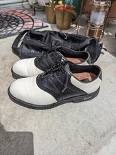 Nike Golf shoes Zoom Air Kempshall Last  Mens Sz 7 White Black. Oxford.