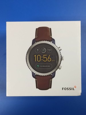 Fossil Q Explorist Gen 3 45mm Brown IP and Luggage Leather Smartwatch - FTW4004 796483350816 | eBay