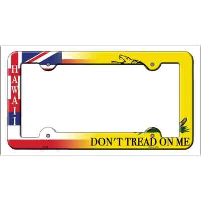 Hawaii Dont Tread Novelty Metal License Plate Frame