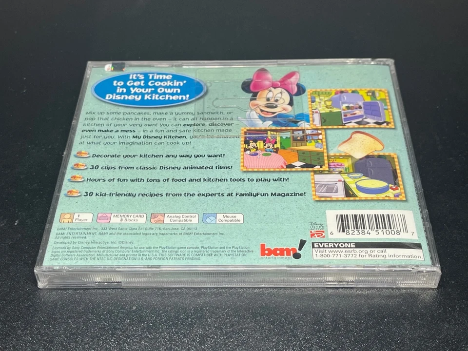 My Disney Kitchen PlayStation 1 PS1🔥Fast Shipping🔥Sealed w/ crack ~ - Image 4 of 4