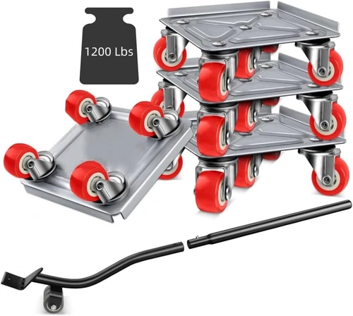Furniture Lifter Set Furniture Mover Tool Furniture Dolly with Rubber Wheels