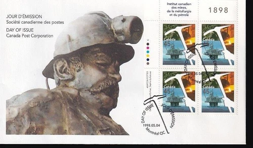 Canada FDC 1998 CIM Centennial, UL inscription PB sc#1721