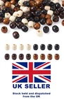 WOODEN DREADLOCK ASSORTED Drum Wooden Beads Barrel PONY HAIR CRAFT NEW UK SELLER