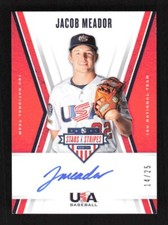 2019 Panini USA Stars & Stripes Jacob Meador Auto #'d /25