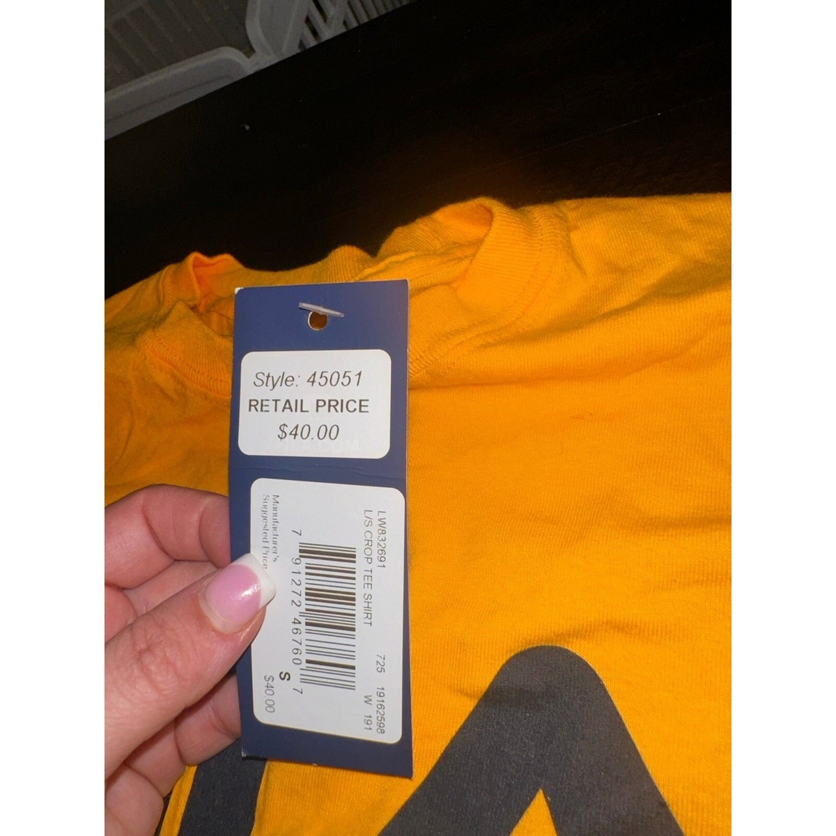 FILA WOMEN'S COLETTE L/S CROP TEE nwt small | eBay