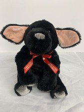 Two Blind Brothers Plush Stuffed Animal Dog Puppy Black Floppy 14 in Braille