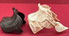 Two Vintage Breyer Slip On Saddles Western Horses Hard Plastic