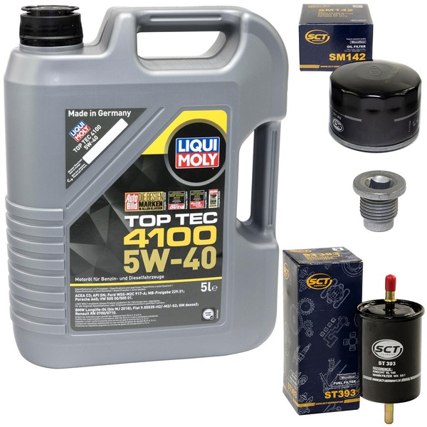 5L ÖL Set Inspektion Kraftstoff ÖLfilter ÖLschraube FüR Dacia Logan Renault 1.6-image