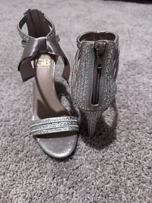 Gianni Bini Prom Queen Rhinestone Bow Heels 7.5M
