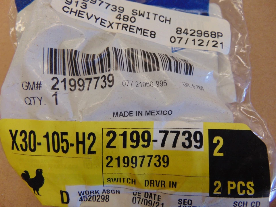 2003-2006 CHEVROLET SILVERADO TAHOE INTERRUPTOR DE VOLANTE INFERIOR DIREITO 21997739 - Imagem 3 de 3