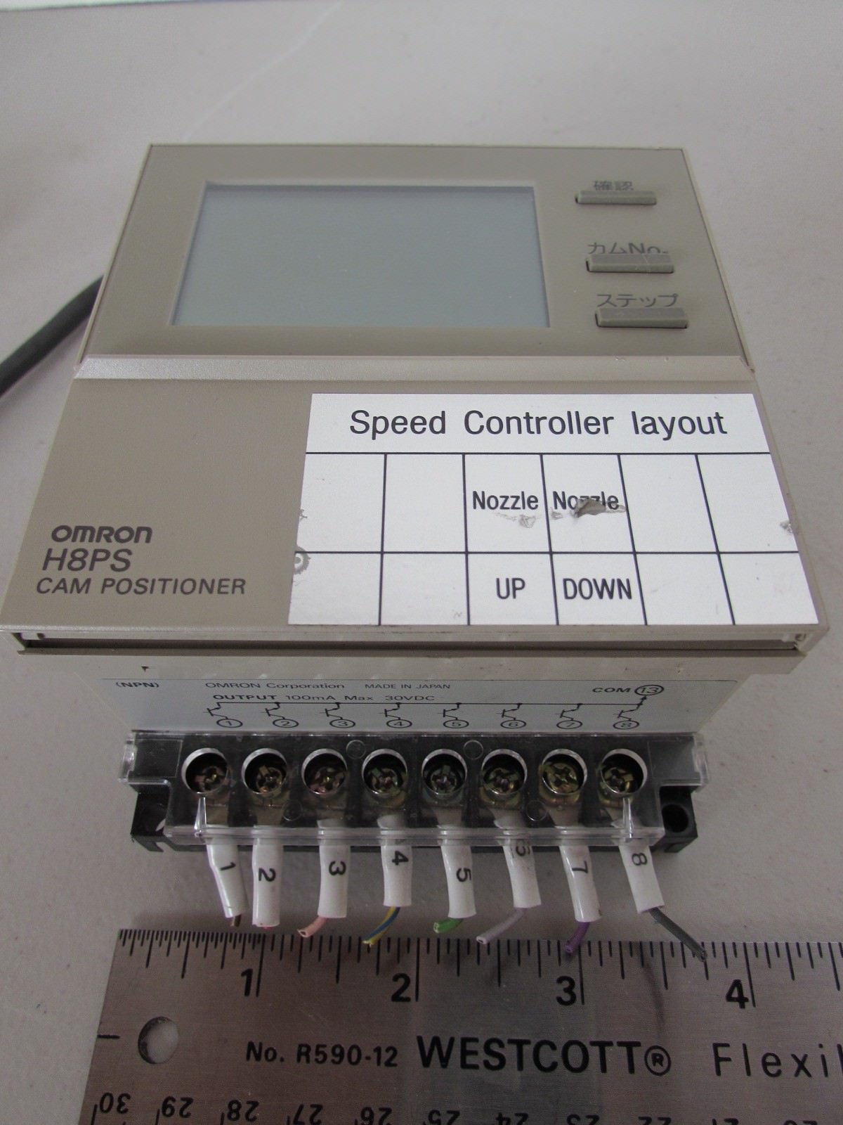 OMRON H8PS-8 F 24VDC CAM POSITIONER for parts repair Wires Cut
