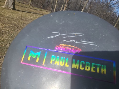Discraft Disc Golf McBeth Proto Luna Lot (2) Signed, Black/Rainbow Foil-RARE!!! - Picture 10 of 24