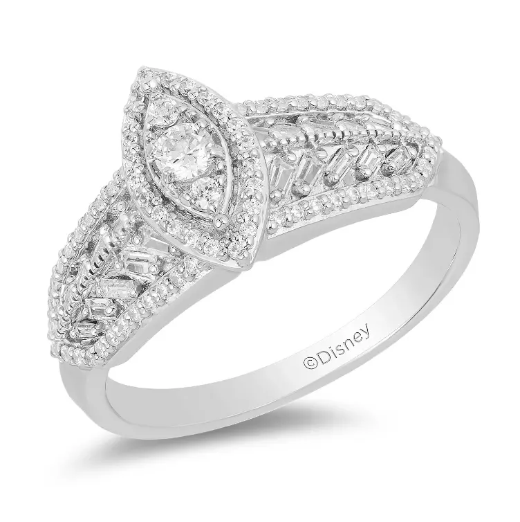 1 2 CT Marquise Pocahontas Engagement Ring Handmade Art Deco Ring