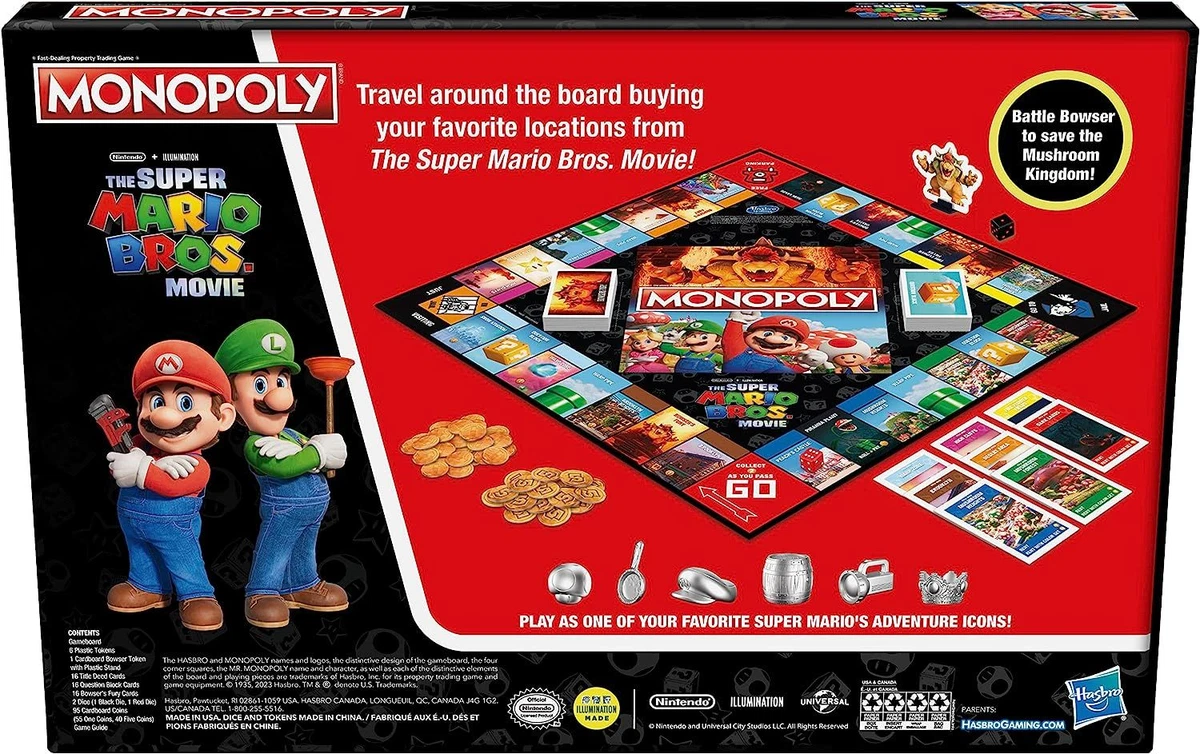 Monopoly Super Mario Movie Board Game