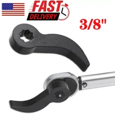 Crowbar Adapter Head Tool Adjustable Angle Head Pry Bar Fits 3/8" Ratchet