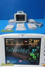 GE Dash 3000 Series Patient Monitor (Masimo SpO2) W/ NEW Patient Leads ~ 37310