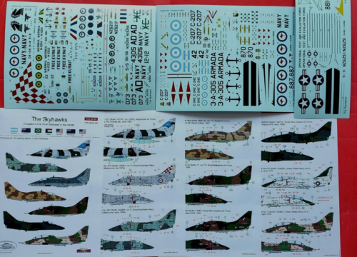 A-4 & TA-4 Skyhawk_ 1/48 ACD Decals - Picture 1 of 3