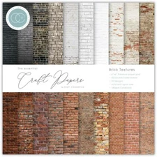 Crafts 6X6 Paper Pad Craft Consortium Brick Textures Various Patterns Colors 