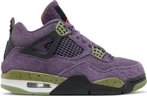 Damen Nike Air Jordan 4 Retro - Canyon lila/Sicherheit orange UK 6,5 US 9