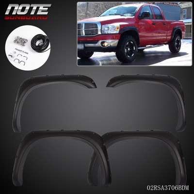 For 02-08 Ram 1500 03-09 Ram 2500//3500 Pocket Rivet Style Fender Flares Cover