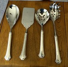 4 English Chippendale Reed & Barton Sterling Silver Handle Pasta Lasagna Servers