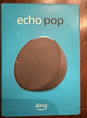 Amazon Echo Pop | Compact Smart Speaker w Alexa (black) BRAND NEW SEALED