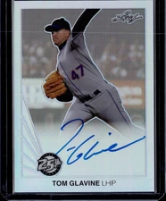 2015 Leaf Tom Glavine On-Card Silver Auto #BA-TG1