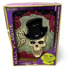 VTG 1998 Paper Magic Group Halloween Motion Activated Talking Skeleton Works!