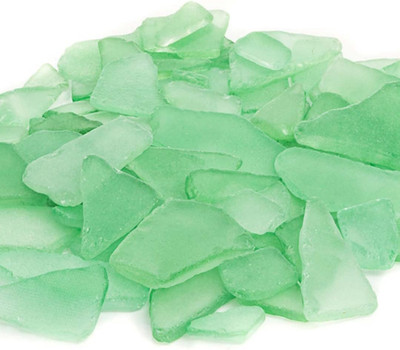 Sea Glass for Crafts   11Oz Mint Green Sea Glass Decor, Tumbled Seaglass, Beachg