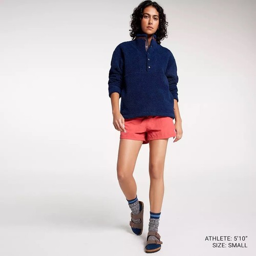 NWT Alpine Design Women's 1/4 Snap Sherpa Pullover - L - Vintage Blue - Picture 2 of 13