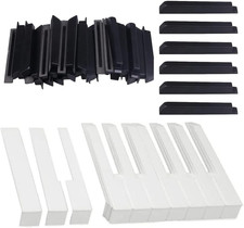 Piano Keytops 88 Key Piano Keys Top Complete Set Black and Plastic White Key Re