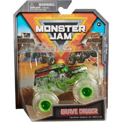 HOT WHEELS Monster Jam 1/64 - Grave Digger GHOST CREW CHASE Series 35 (SEALED)