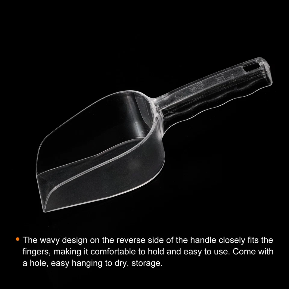 Ice Scoop PC 10.04x2.95" Small Ice Maker Flour Cereal Sugar Handle Shovel Foto 4 de 4