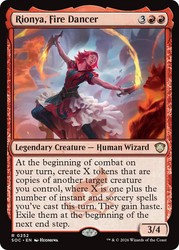 Rionya, Fire Dancer 252 Commander: Secrets of Strixhaven NM
