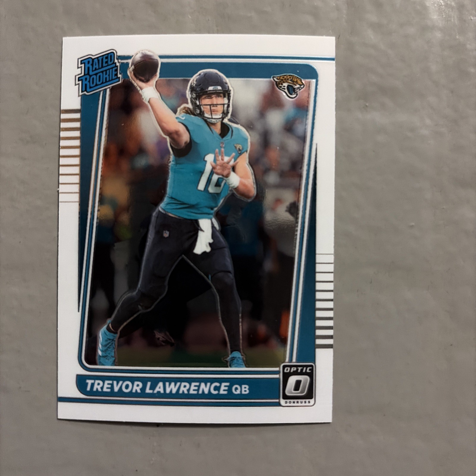 Trevor Lawrence Rated Rookie - 2021 Donruss Optic #201 - Jacksonville Jaguars