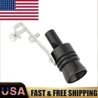 Car Turbo Sound Muffler Exhaust Pipe Roar Maker Whistle Sound Loud XL Black