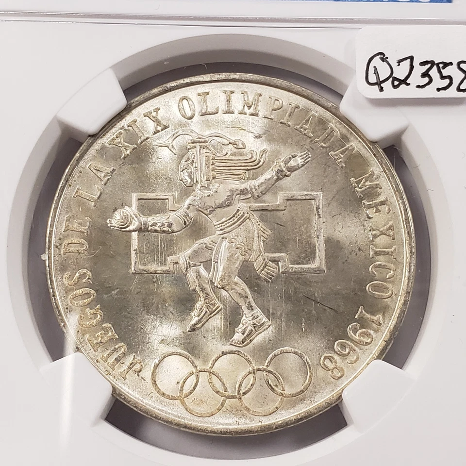 Mo México 1968 25 pesos plata .5208 ASW - NGC MS 65 - SKU-Q2358 Foto 3 de 4