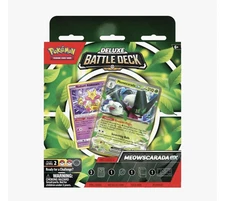 Meowscarada EX Pokemon TCG Deluxe Battle Deck New Sealed 3 Foil Cards + Deck Box