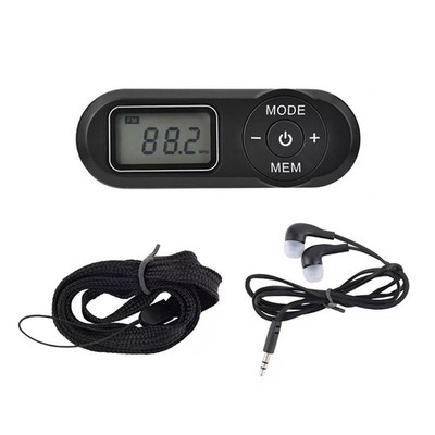 64-108-MHz Portable Mini FM Radio Digital Pocket Handy FM Receiver HRD-727