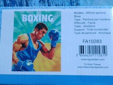 Peinture au numéro - Figure d'art - Boxe Anglaise 40x50 cm . Neuf . 