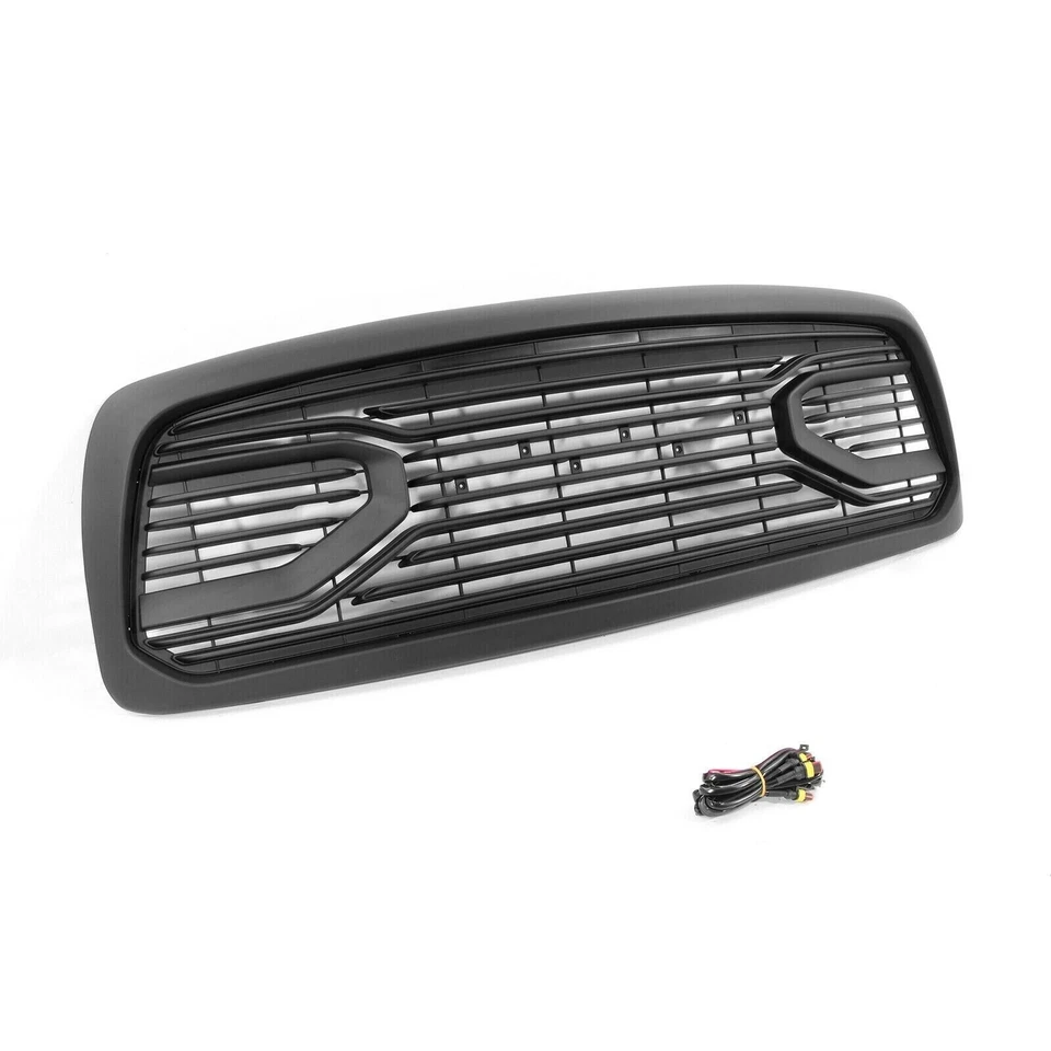 Parrilla delantera para Dodge Ram 2500 3500 2010-2018 con rejilla de actualización de letras Foto 3 de 4