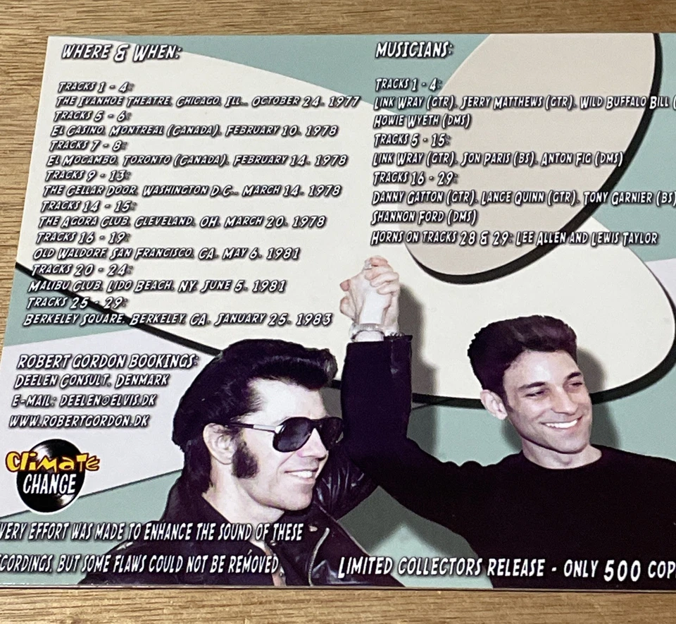 Robert Gordon Lotta Lovin’ Live Recordings ‘77 -83 Feat Link Wray & D Gatton CD Foto 3 de 4